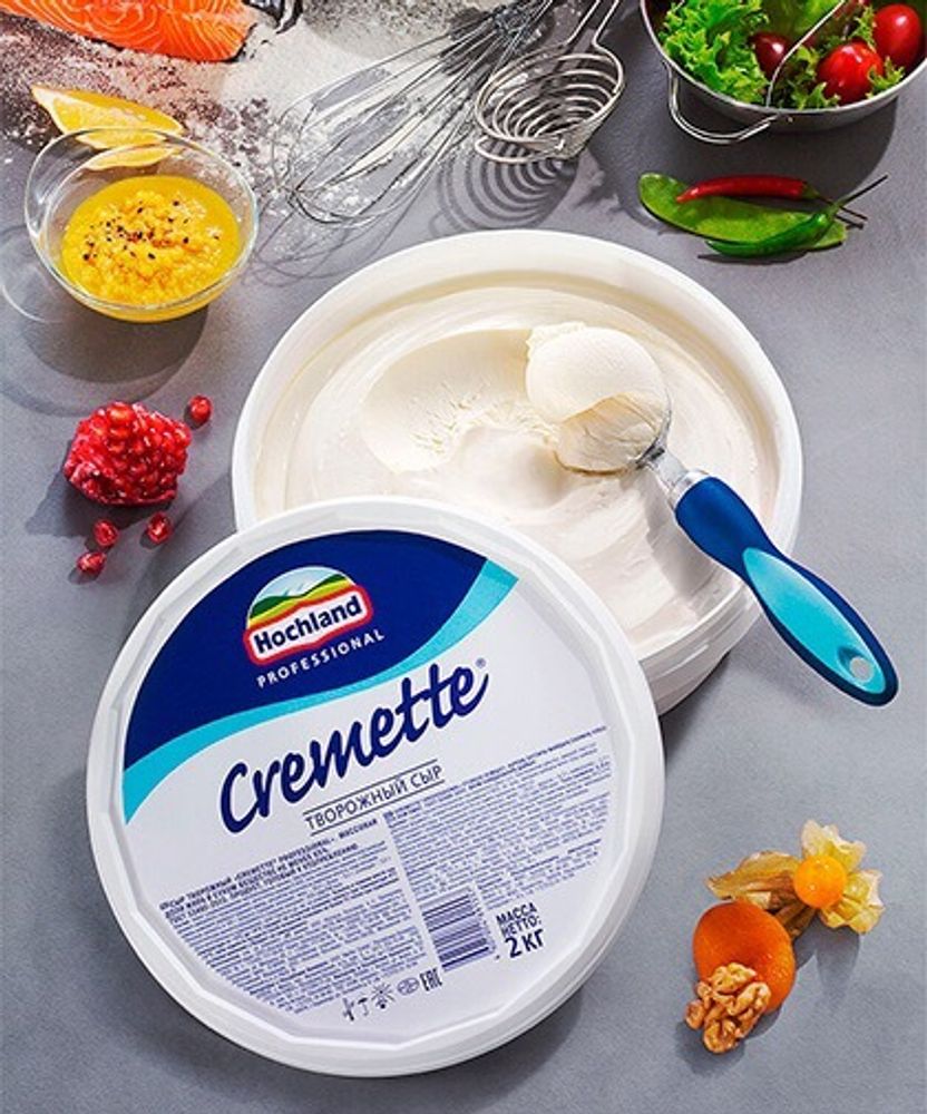 Сыр мягкий 2кг тв/сыр Cremette Professional