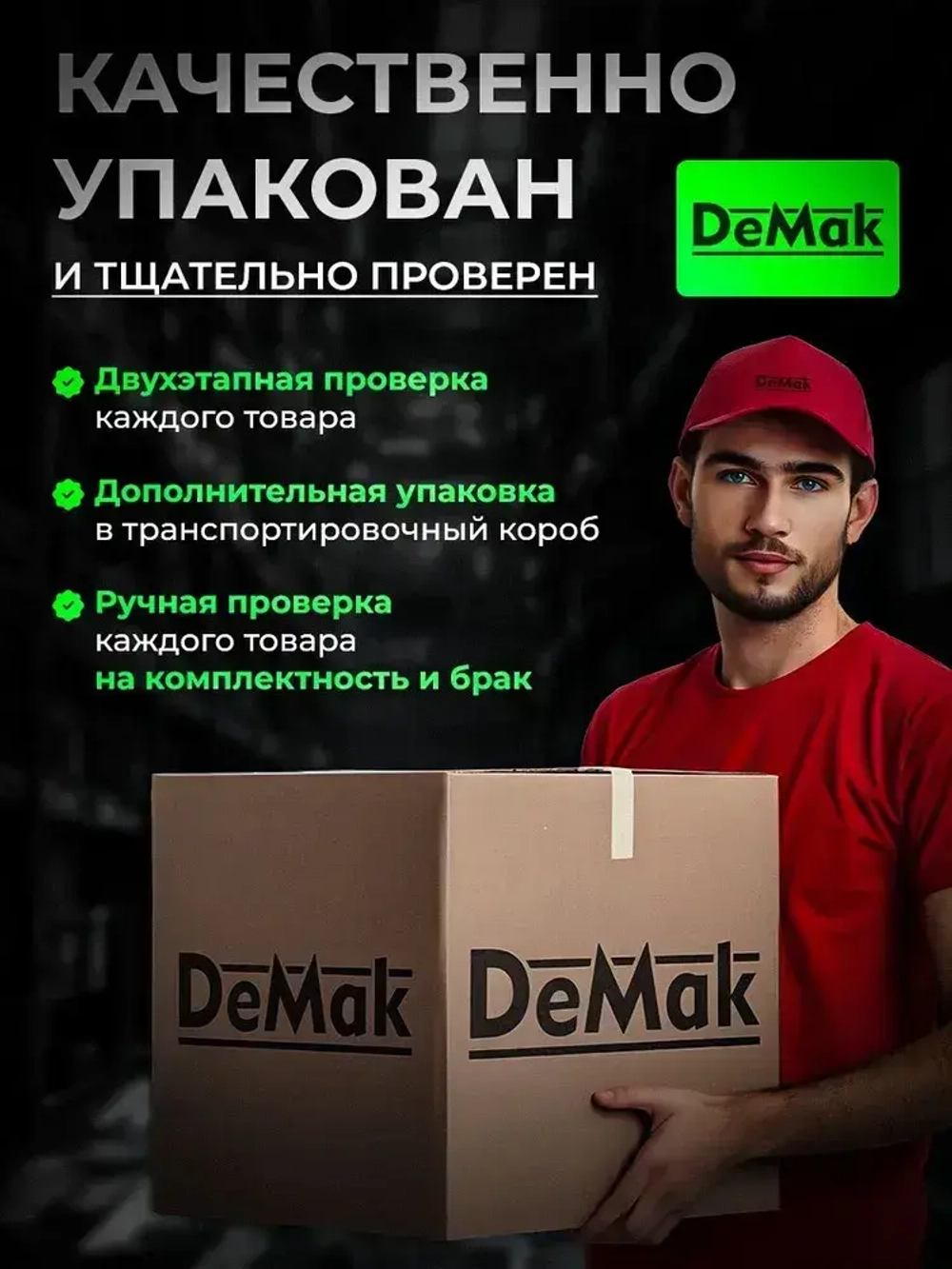 Шуруповерт дрель аккумуляторный бесщеточный ударный DeMak 21В , в кейсе, 2 АКБ 4 а/ч, многофункциональный 120 H/M для сверления, долбления, закручивания, Шуруповерт для ледобура ДеМак