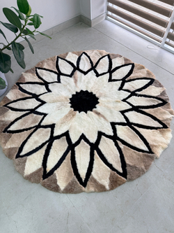 Ковер шкура натуральная овчина меховой