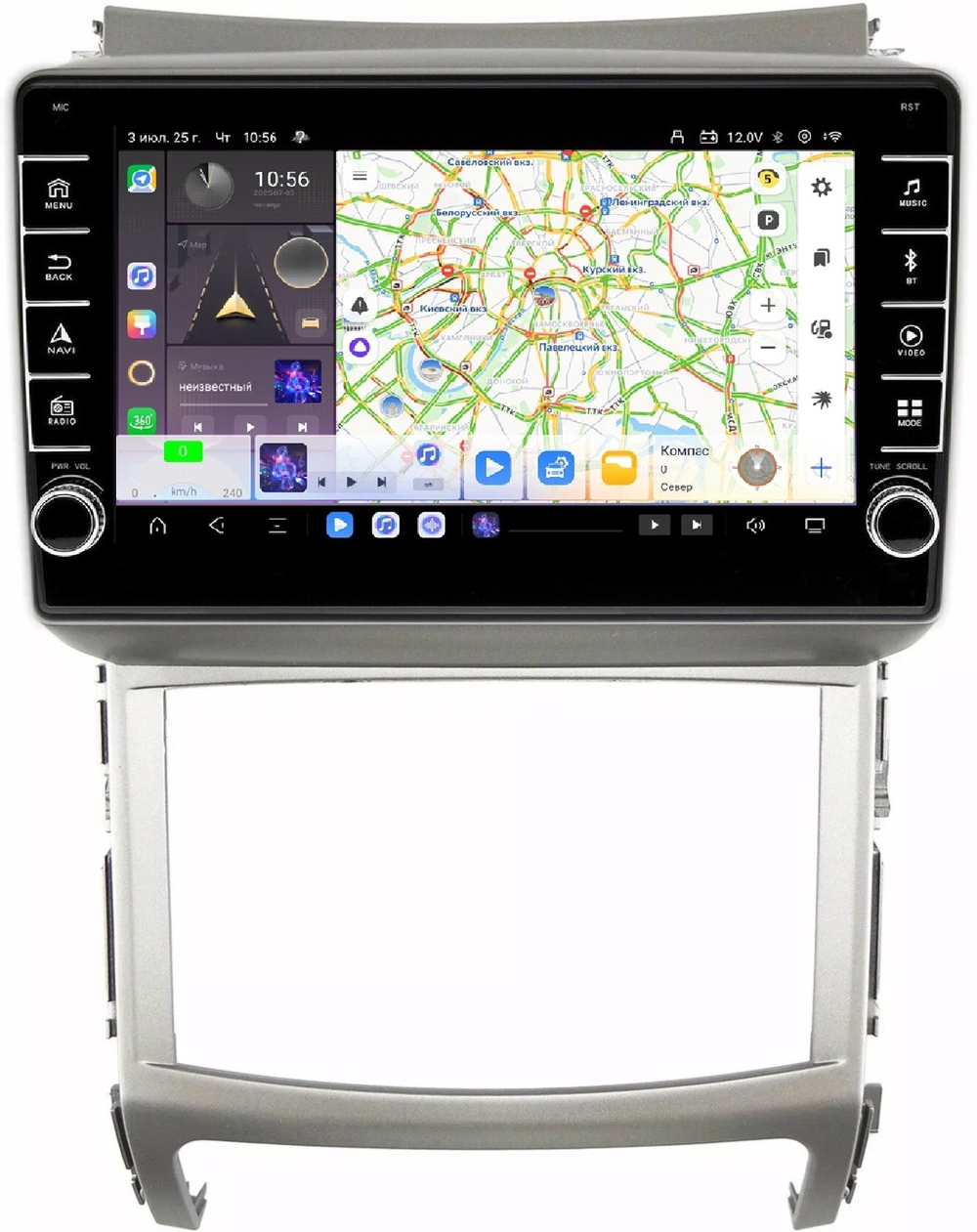 Магнитола для Hyundai ix55 2009-2013 - Carmedia OL-9766 (кнопки и крутилки) Android 13, TS20, 6+128Гб, CarPlay, 4G SIM-слот