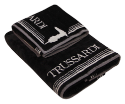 Полотенце пляжное 95х150 Trussardi Frame 005 black