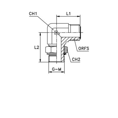 Штуцер FH90 D16 ORFS 1 - BSP 3/4
