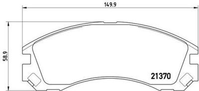BREMBO - P61089-BRB - Brake Pad Set, disc brake