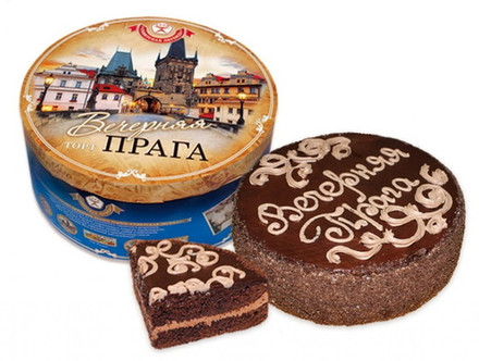 Торт "Вечерняя Прага" 900г. Берестейский пекарь