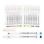 Фломастеры Basir, серия "Dino", разноцветные, для точечной росписи, в пластмассовом боксе, набор 18 цветов