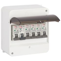 Корпус пластиковый навесной ЭРА SIMPLE КМПн 1/6 IP30 прозрачная крышка белый | Корпуса пластиковые распределительные