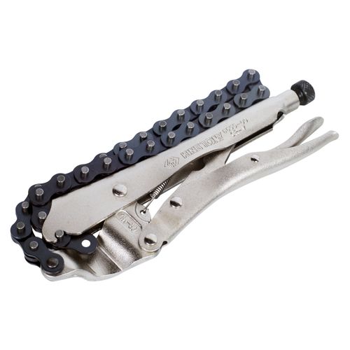 KING TONY (6655-09) Съемник масляных фильтров, 60 -140 мм, цепной с фиксатором