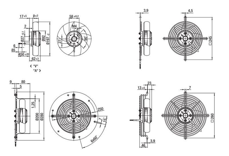 Вентилятор осевой S2D200-BA02-02