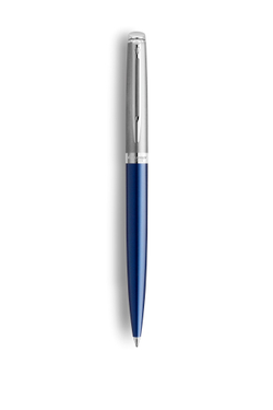 Шариковая ручка Waterman Hemisphere Entry Point Stainless Steel with Blue Lacquer в подарочной упаковке