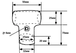 Соединитель 2-х труб Т-образный к системе JOKER (JOK-06) - 1 шт