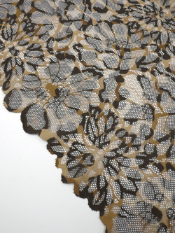 Эластичное кружево леопардовое ширина 22 см