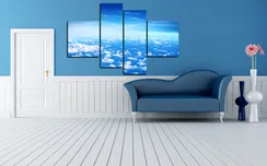 Модульная картина "Спокойный полёт"