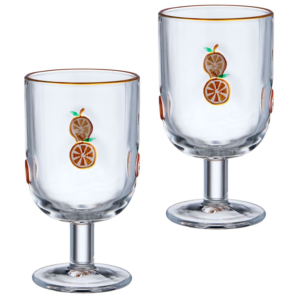 НАБОР БОКАЛОВ ДЛЯ ВИНА "FRUITY ORANGE" ИЗ 2 ШТ. 350 МЛ