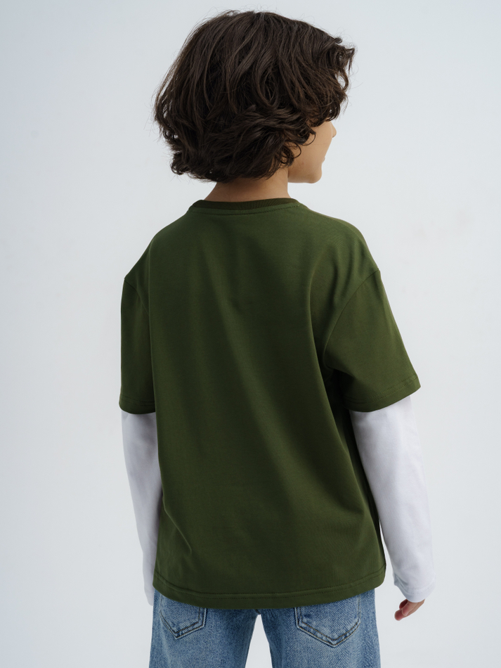 Лонгслив с двойным рукавом