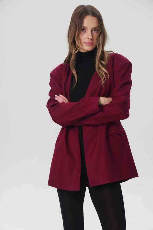 Жакет оверсайз женский , серый