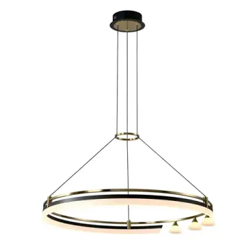 Подвесная светодиодная люстра 58W 3000K CL211082 чёрный / бронза HELLY Citilux