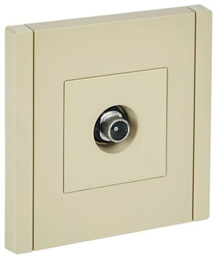 Розетка TV проходная FORTE&PIANO FP429 ваниль IEK FP-A10-P-K10
