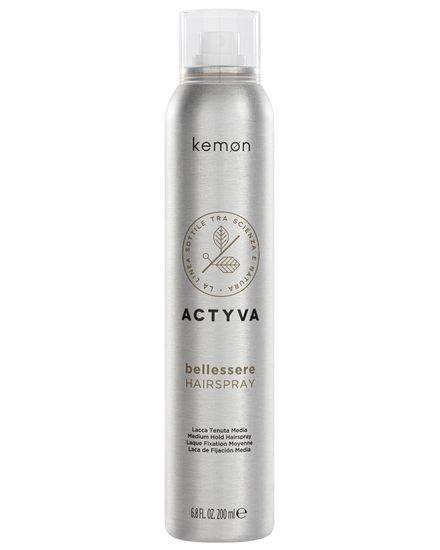 Kemon Лак для волос лёгкой фиксации Actyva Bellessere Hairspray Velian, 200 мл