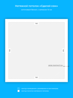 Натяжные потолки 2.7 м2, 0.9 м2