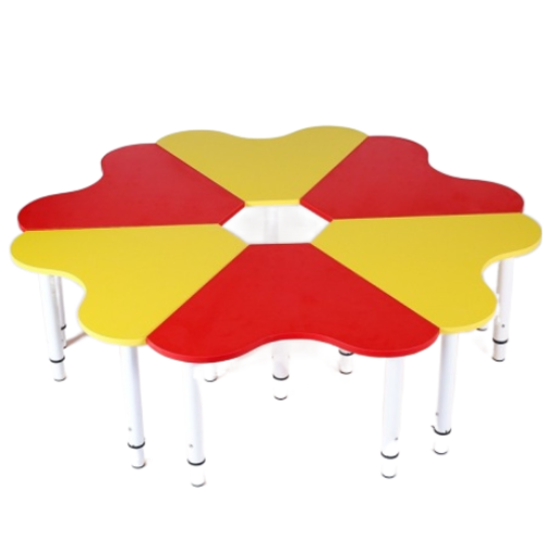 Стол Ромашка 6 секций МДФ, d-1400