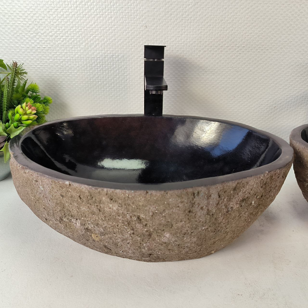 Раковина из речного камня ПАРА! RS-65359 48*34*15 0865