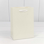 Пакет подарочный 14х20х8см Премиум "Элегант" (Белый)