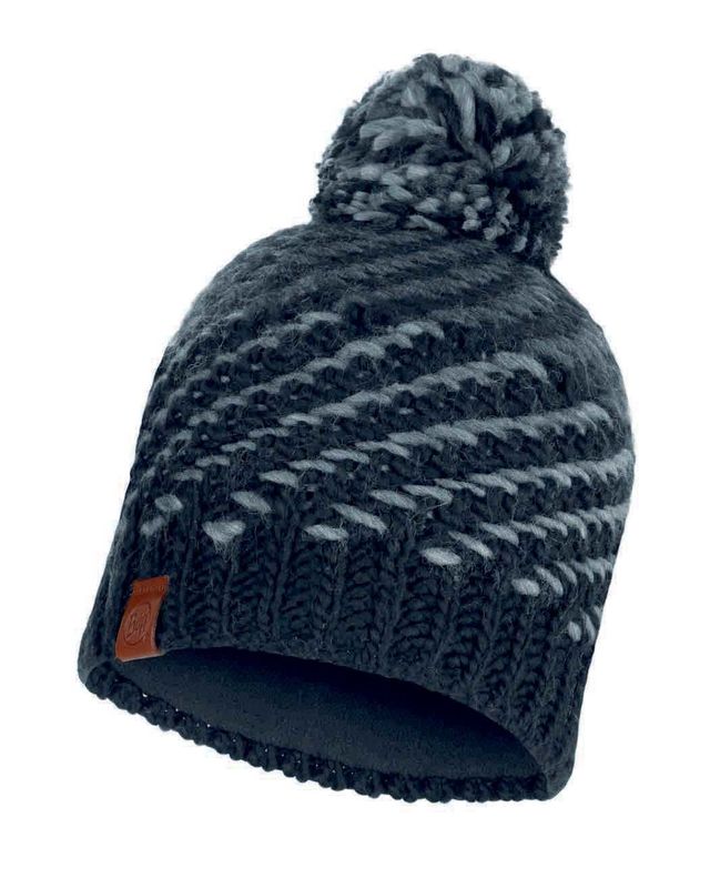 Шапка вязаная с флисом Buff Hat Knitted Polar Nella Graphite Фото 1