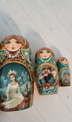 Матрешка 18см "Старик Хоттабыч" 5 мест