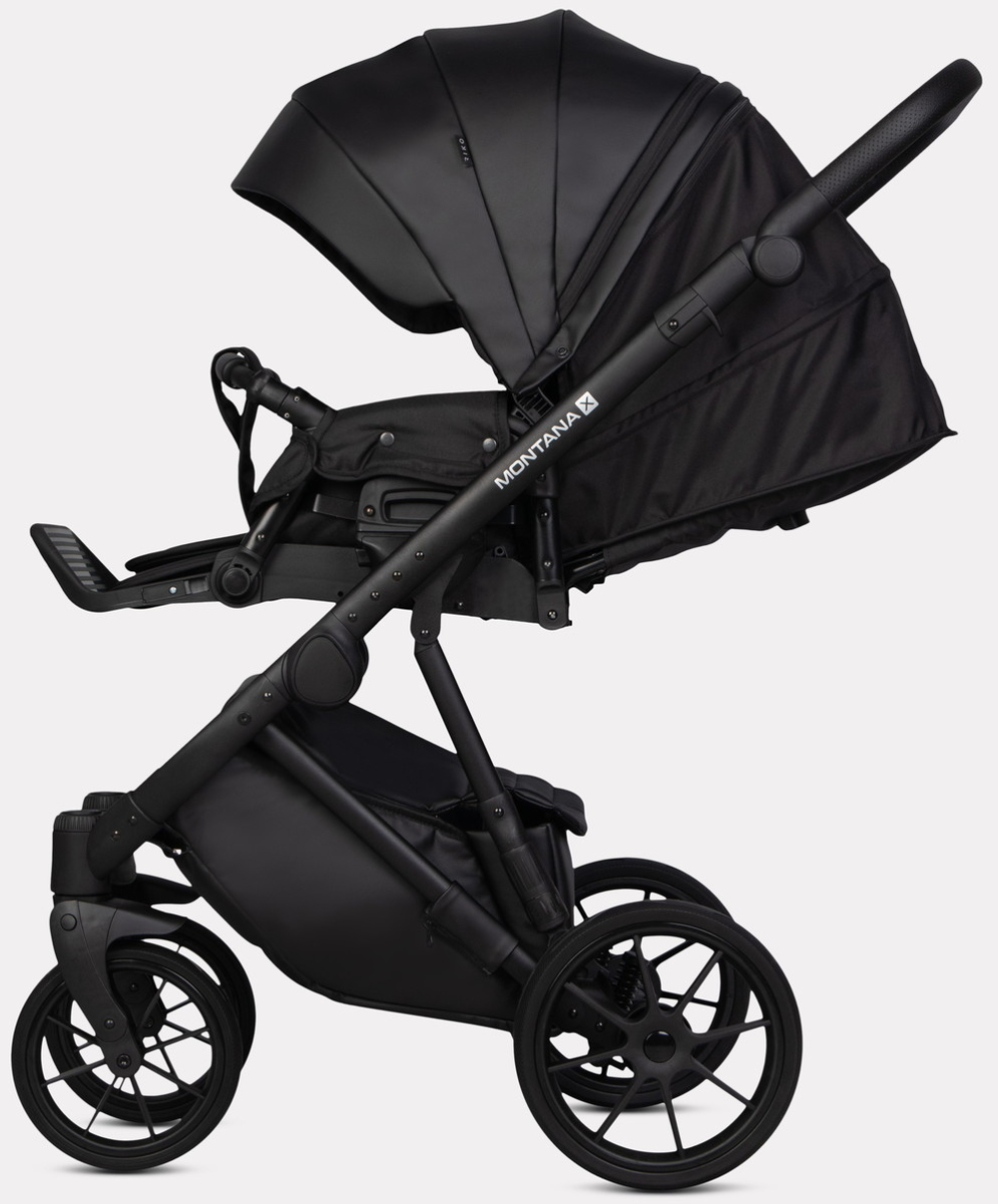 Детская коляска Riko Basic Montana X Ecco 2 в 1 12 Black (черный)