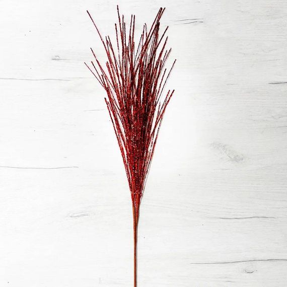 Ветвь Новогодняя красная 80 см., Christmas DeLuxe (89148)