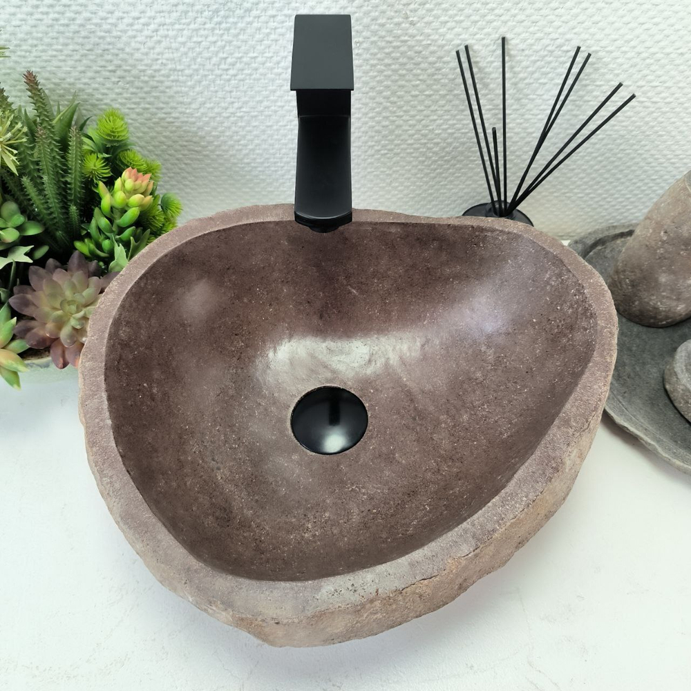 Раковина из речного камня RS-63903 (40*36*16) 0120