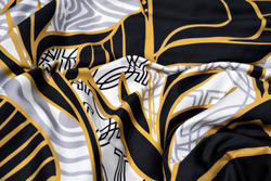 Пододеяльник 150x215 Garda Decor Тропики золотой/серый