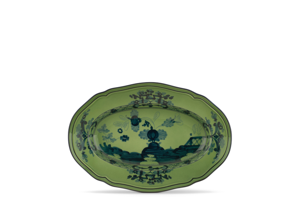 Блюдо овальное Richard Ginori Oriente Italiano Malachite (22 см)