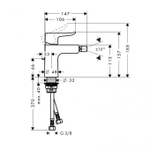 Смеситель для биде Hansgrohe Metris 31280000