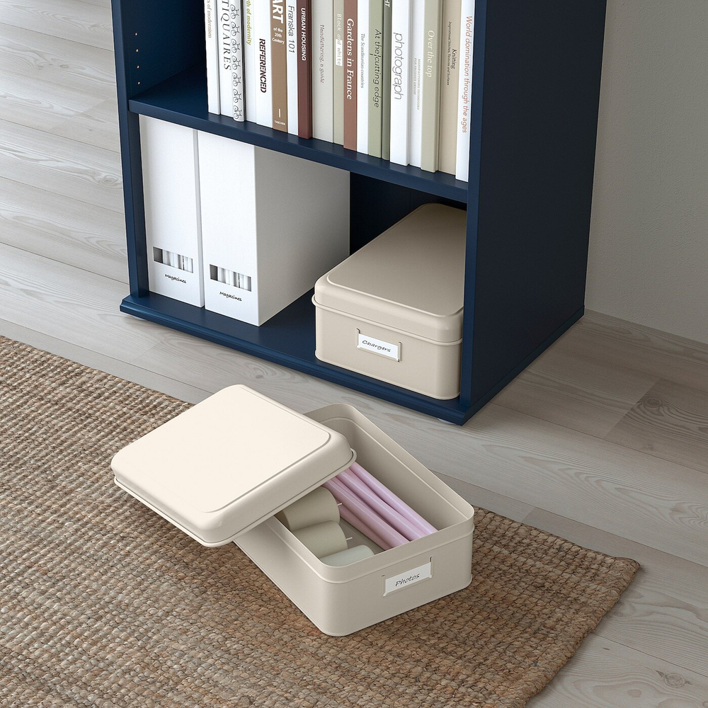 Набор коробок для хранения IKEA PLOGFARA (ПЛОГФАРА), Светло-бежевый, 2 шт