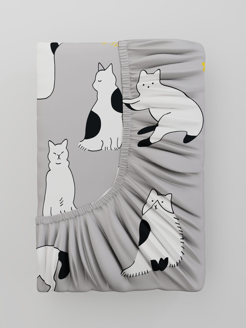 Постельное белье поплин Сказка "Локи" семейное  Наволочка 50х70 см 2 шт Простынь на резинке 160x200 см Пододеяльник 145x215 см 2шт