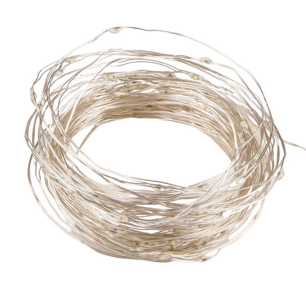 ULD-S1000-100-DTA-RC RGB IP44 Гирлянда светодиодная. 10м. 100 светодиодов. RGB свет. Пульт ДУ в-к. Провод прозрачный. ТМ Uniel