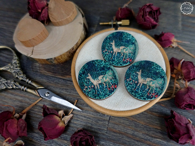 Магнит для игл "Greenery. Зелень" Морриса