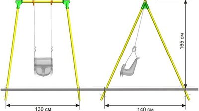 Качели (каркас) LKids Outdoor для малышей