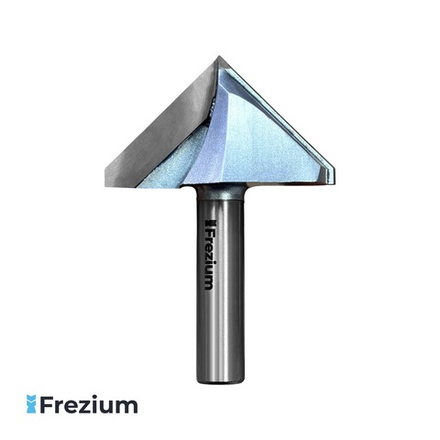 Пазовая V-образная фреза по дереву "Frezium" (60x12,7x35x84.5 90 градусов; VF-1002-60)