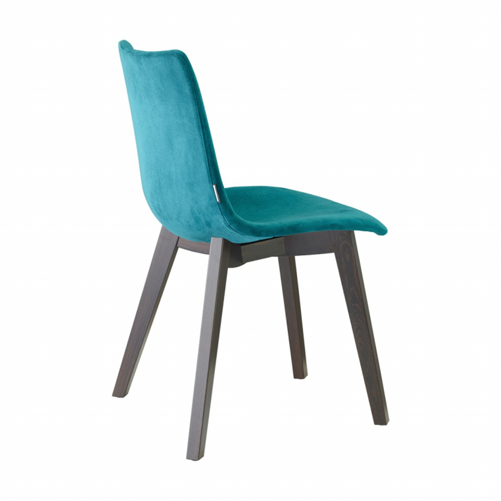 Стул с обивкой Scab Design Natural Zebra Pop, венге, морская волна