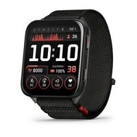 Смарт часы Garmin Venu X1 черные с серой титановой крышкой, черным нейлоновым ремешком