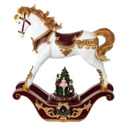 GAEM Фигурка декоративная "Лошадка-качалка", (подсвет, муз, 3хАА, н/п), L32 W11 H37 см