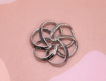 Коннектор узор цветок 25 мм