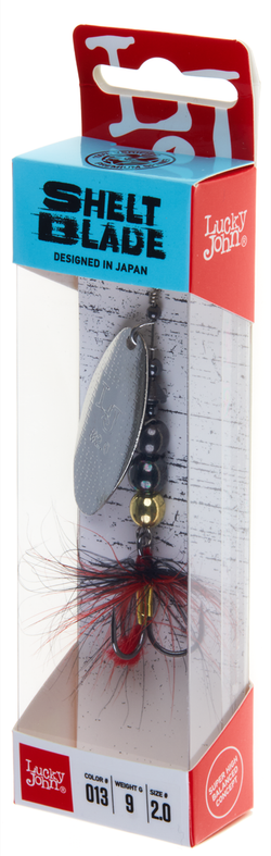Блесна вращающаяся LUCKY JOHN Shelt Blade №2, 9 г, цвет 013