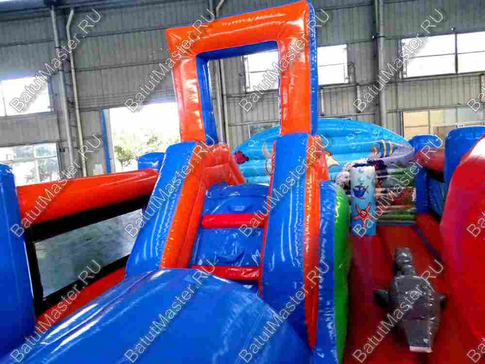 Коммерческий надувной батут "Морские обитатели"