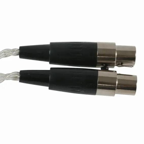 Dekoni Audio Postsplit XLR-mini Silver Braided