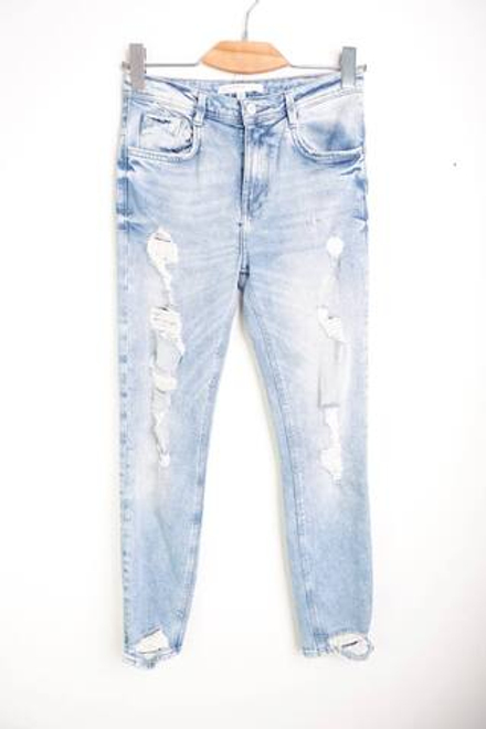 Джинсы Zara с порезами, маркировка 34, визуально на 40 размер