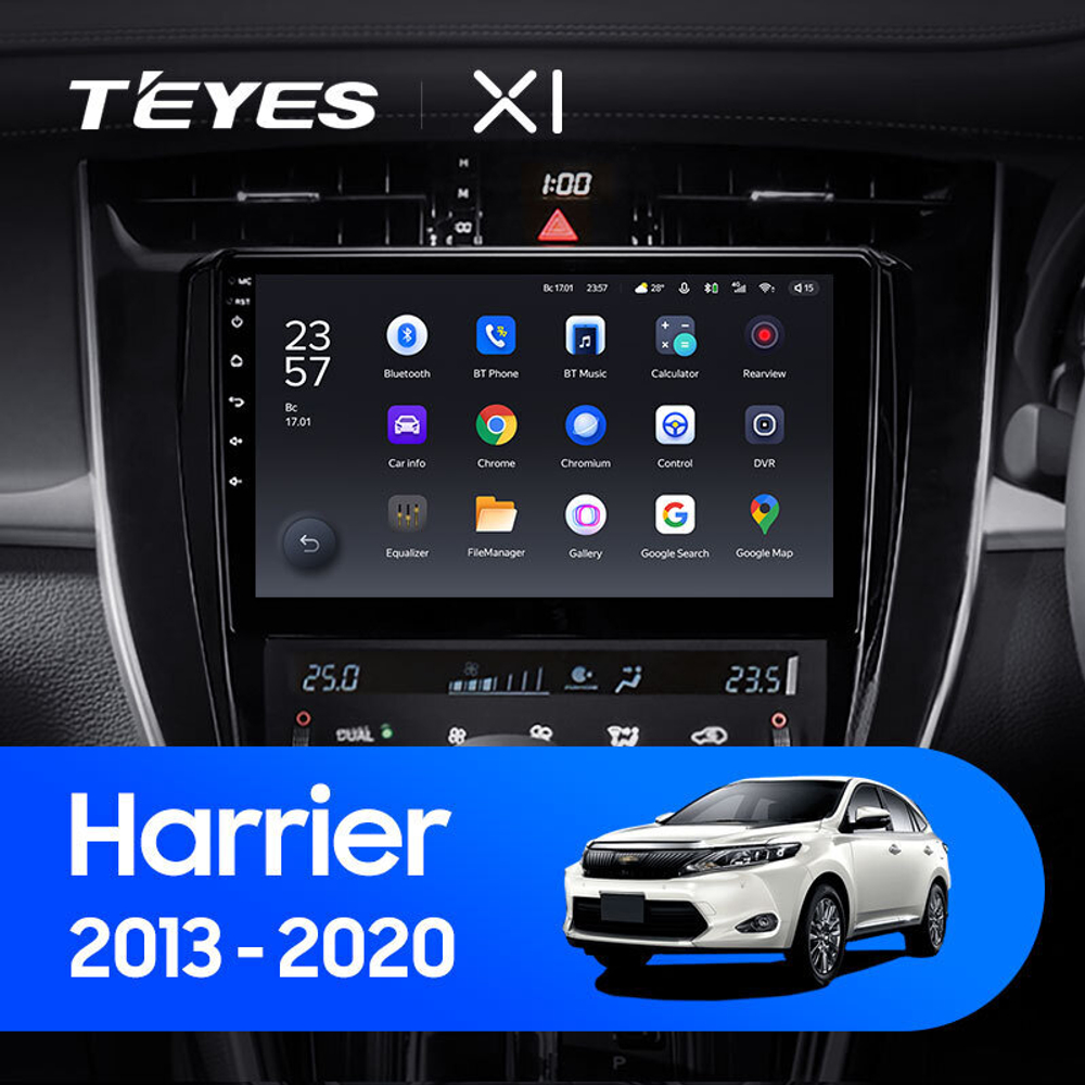 Teyes X1  10.2" для Toyota Harrier 2013-2020