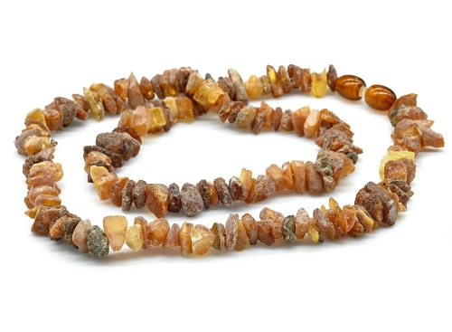 Бусы для щитовидки янтарные натуральные лечебные, 43см